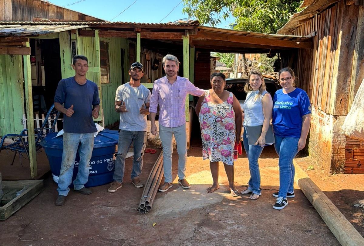 QUINTA DO SOL: 23 famílias recebem kits de caixa d’água e auxílio de R$ 1 mil para instalação
