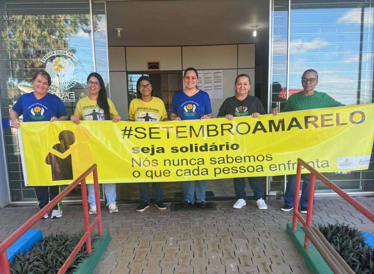 QUINTA DO SOL: psicólogas da UBS Paineirinha realizam ação do Setembro Amarelo na APAE