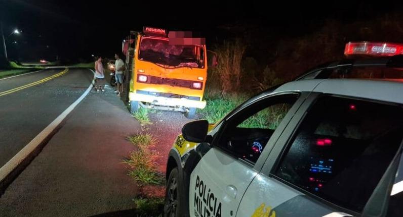 TERRA BOA: motociclista de 34 anos morre após colisão frontal com caminhão na PR-082