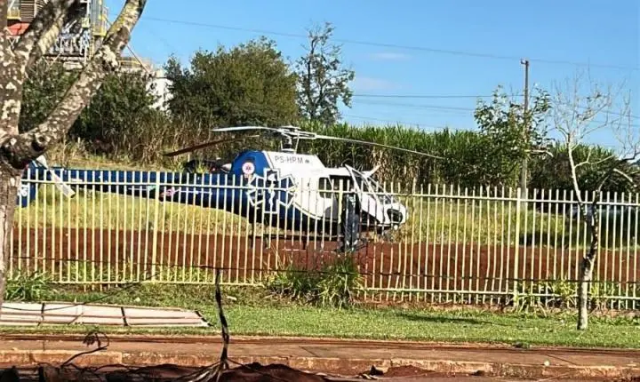 BARBOSA FERRAZ: Dois pacientes com AVC mobilizam resgate aéreo no Hospital Municipal