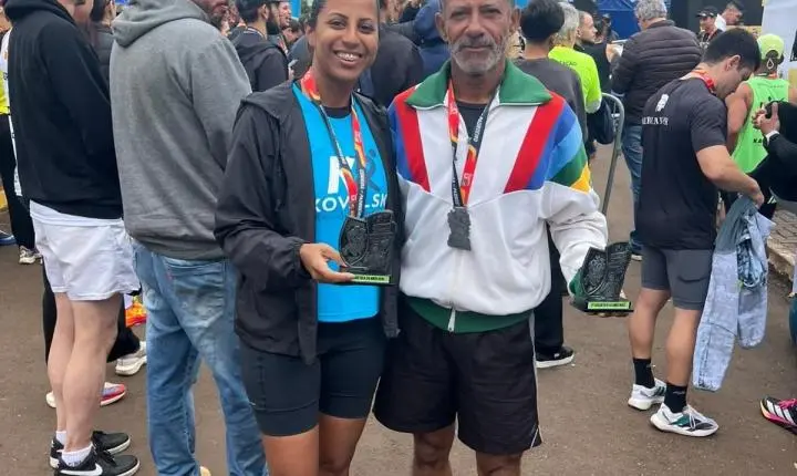 BARBOSA FERRAZ: Família no pódio; pai e filha conquistam 2º lugar na Corrida do Padroeiro de São João do Ivaí