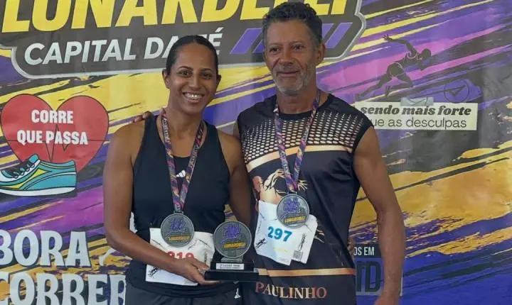 BARBOSA FERRAZ: Pai e filha se destacam em corrida de 10 km em Lunardelli