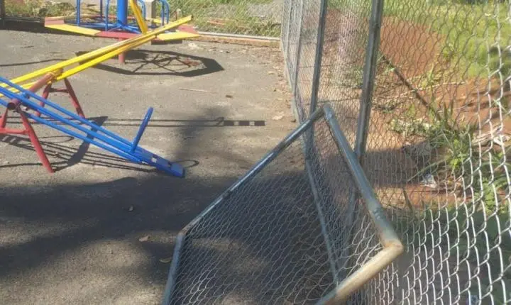 BARBOSA FERRAZ: parquinho infantil de Paraíso do Sul é alvo de vandalismo