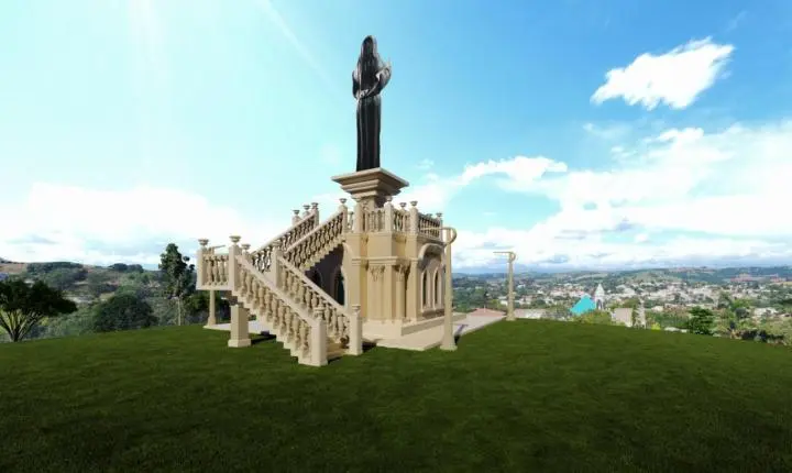 BARBOSA FERRAZ: Projeto de monumento de Santa Rita de Cássia é finalizado e obra deve transformar turismo religioso; monumento terá 15 metros de altura