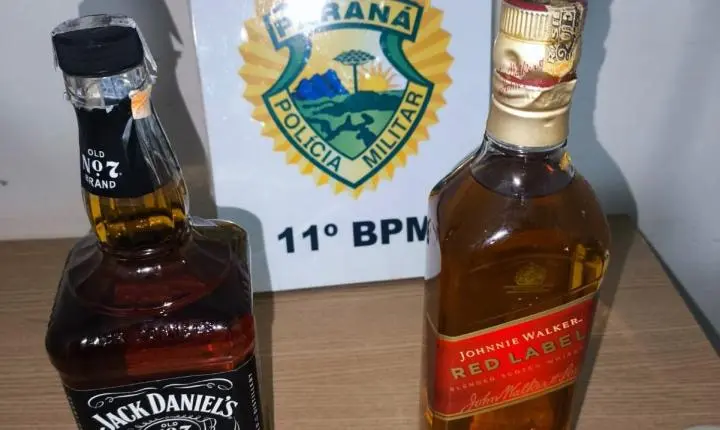 CAMPO MOURÃO: Foragido por tráfico de drogas em Joinville (SC) foi preso por furto de whisky em mercado no Lar Paraná