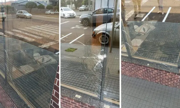 CAMPO MOURÃO: Homem é preso após apedrejar e quebrar janelas de escritório de advocacia no centro