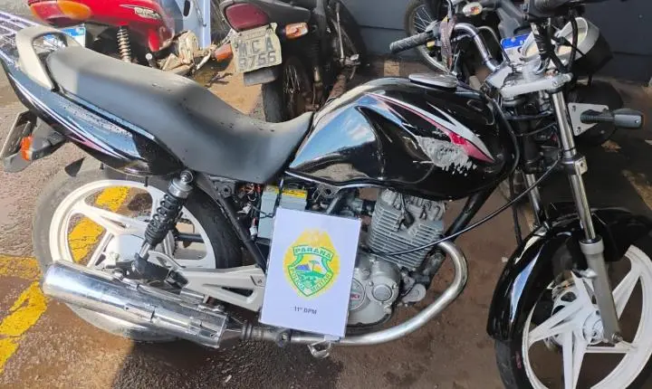 CAMPO MOURÃO: Homem é preso com motocicleta adulterada no Jardim Albuquerque