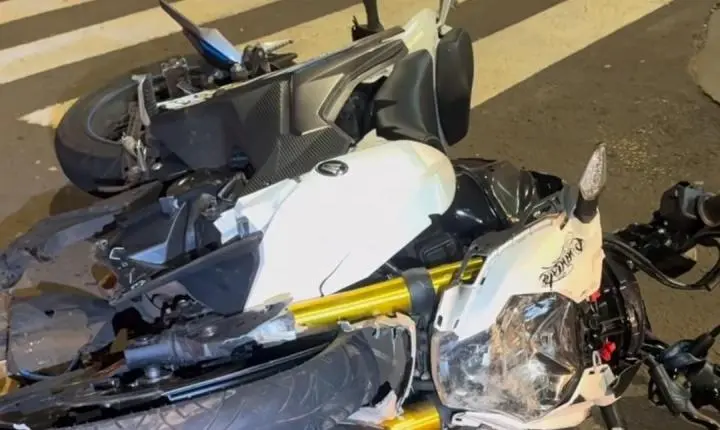 CAMPO MOURÃO: motoboy de 19 anos fica em estado grave após colisão com carro no centro