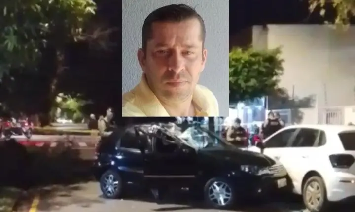 CAMPO MOURÃO: Motorista morre após perder controle e bater contra árvores no centro