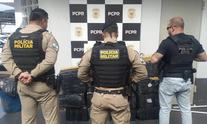 CAMPO MOURÃO: PM e Polícia Civil apreendem 310 quilos de maconha em motel