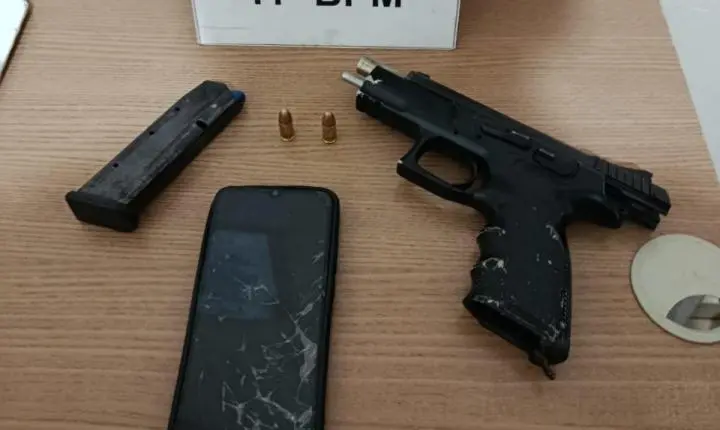 CAMPO MOURÃO: ROTAM prende homem armado com pistola 9mm com numeração raspada após denúncia de ameaças no Jardim Tropical