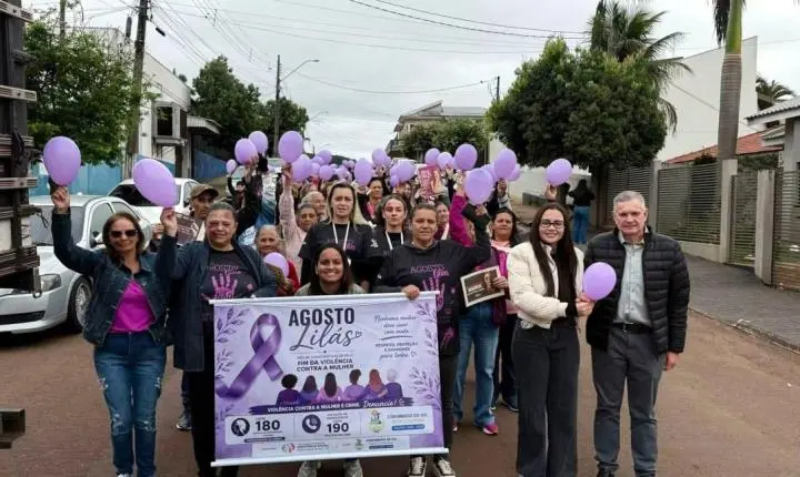 CORUMBATAÍ DO SUL: caminhada pelo centro da cidade reforça combate à violência contra a mulher