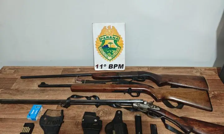 ENGENHEIRO BELTRÃO: homem é preso após denúncia de disparos de arma de fogo na zona rural