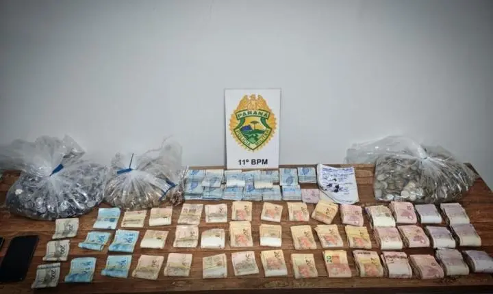 ENGENHEIRO BELTRÃO: Homem é preso em Ivailândia com drogas e mais de R$ 48 mil em dinheiro