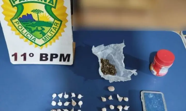 ENGENHEIRO BELTRÃO: Mulher é detida com cocaína e crack trazidos de Maringá