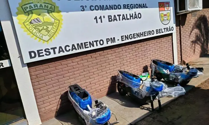 ENGENHEIRO BELTRÃO: PM apreende drogas e motos elétricas irregulares em Ivailândia