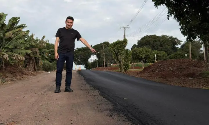 ENGENHEIRO BELTRÃO: Prefeito acompanha obras de pavimentação no distrito de Mandijuba