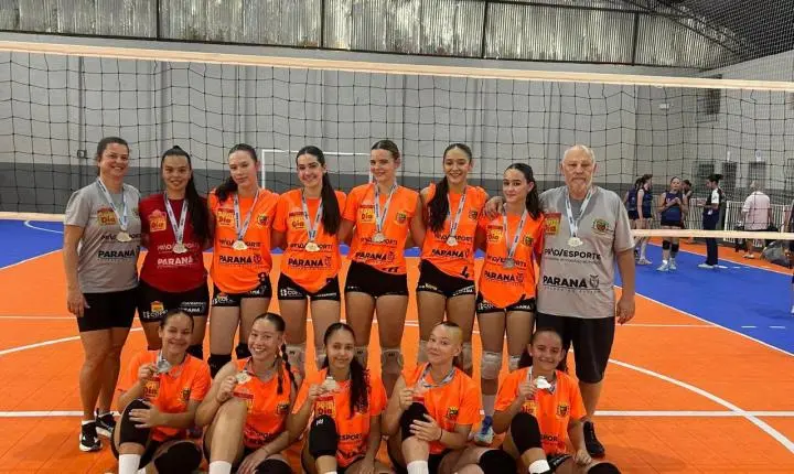 ENGENHEIRO BELTRÃO: Vôlei feminino conquista prata nos JOJUPs e garante vaga na fase final