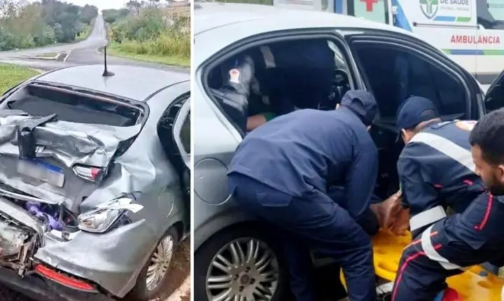 Família que saiu de Barbosa Ferraz se envolve em acidente grave a caminho de Curitiba