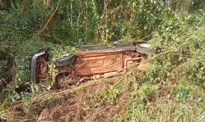 JARDIM ALEGRE: três mulheres ficam feridas após capotamento na PR-082