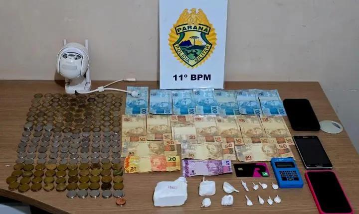LUIZIANA: PM fecha ponto de tráfico e prende homem com cocaína