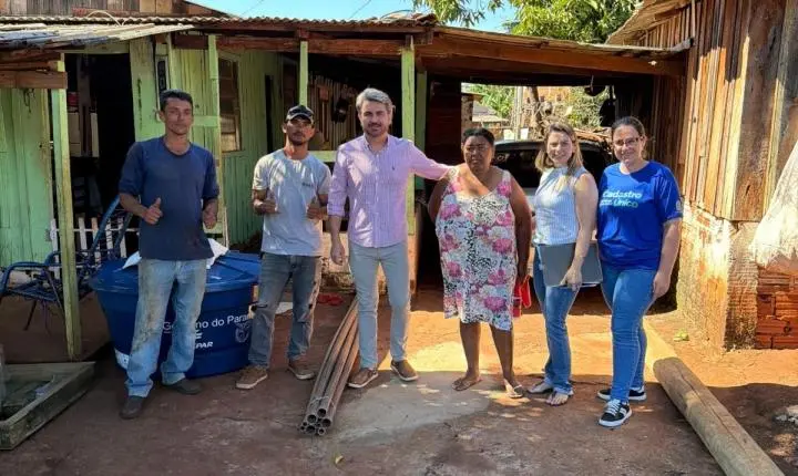 QUINTA DO SOL: 23 famílias recebem kits de caixa d’água e auxílio de R$ 1 mil para instalação