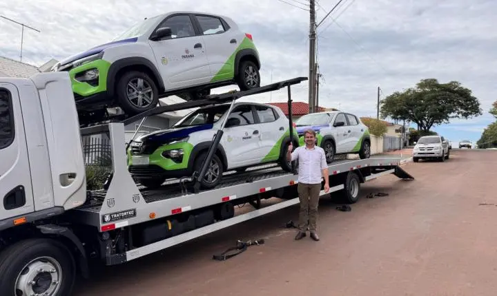 QUINTA DO SOL: Município recebe quatro veículos 0 km para reforçar a frota