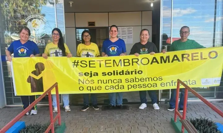QUINTA DO SOL: psicólogas da UBS Paineirinha realizam ação do Setembro Amarelo na APAE