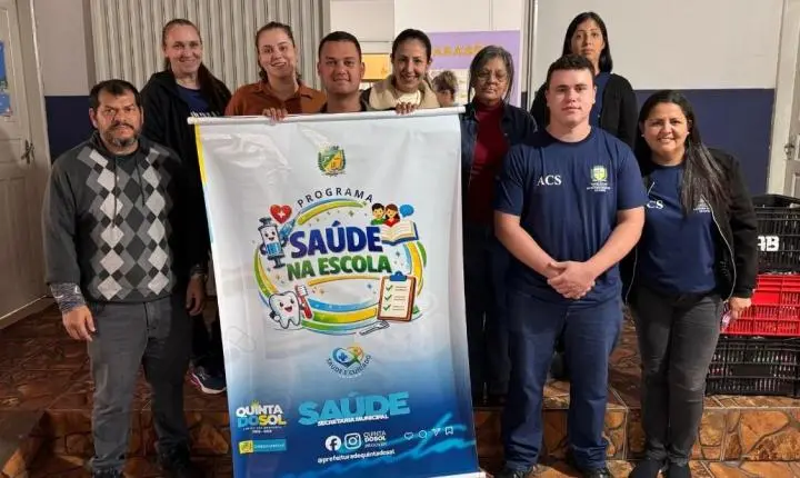 QUINTA DO SOL: Saúde entrega kits de higiene bucal a alunos da Escola Pequeno Príncipe