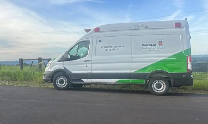 REGIÃO DA COMCAM: Ambulância desaparecida é encontrada abandonada às margens da PR-364 em Altamira do Paraná