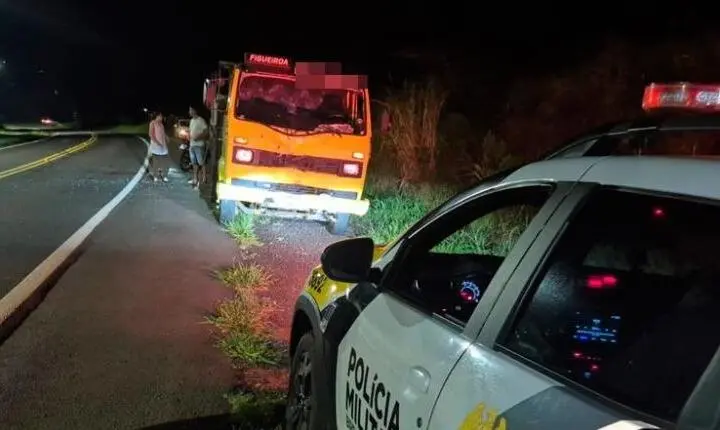 TERRA BOA: motociclista de 34 anos morre após colisão frontal com caminhão na PR-082