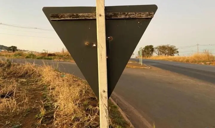 VALE DO IVAÍ: homem é preso com revólver após atirar contra placas de sinalização